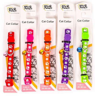 ALLYPAWS - 10781 Ally Paws Cat Collar With Bell Kedi Boyun Tasması 1Cm*20-30Cm