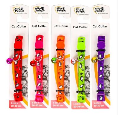 ALLYPAWS - 10783 Ally Paws Cat Collar With Bell Kedi Boyun Tasması 1Cm*20-30Cm