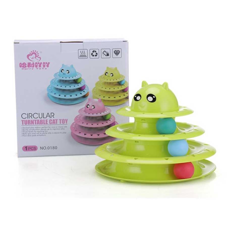 3 Katlı Kedi Oyuncağı