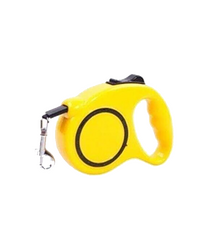 5 Metre Uzatmalı Otomatik Köpek Gezdirme Tasması Sarı - Thumbnail