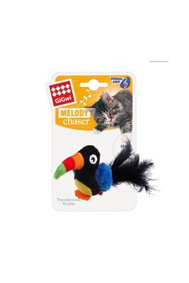 Gigwi - 7381 Melody Chaser Peluş Toucan Papağan Sesli Kedi Oyuncağı