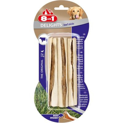 8 in 1 - 8İn1 Beef Delights Sticks Biftekli Ödül Kemiği 3 Lü