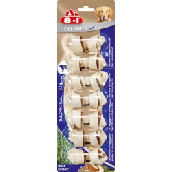 8in1 Delights Bones Biftekli Köpekler İçin Ağız Bakım Kemiği XSmall 8 Adet - Thumbnail