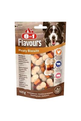 8in1 - 8 İn 1 Flavours Meaty Biscuits Köpek Ödülü 85 Gr
