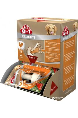 8in1 - 8in1 Delights Dental Xs Köpek Diş Bakım Kemiği Small Düğüm 12 gr