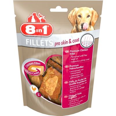 8 in 1 - 8in1 Fillets Pro Skin ve Coat Keten Tohumu Yağı Köpek Ödülü 80Gr