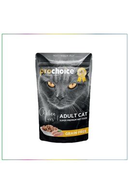 Pro Choice - Adult Cat Chicken Wıth Lıver Pouch 85gr