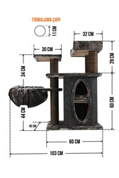 Alanya Tırmalamalı Kedi Evi - Thumbnail