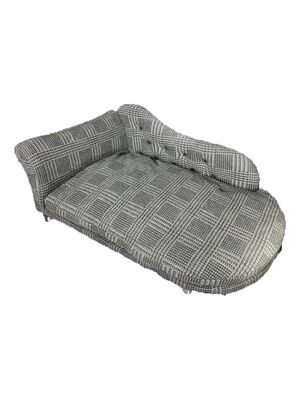 Allfi Pet - Allfi Pet Kumaş Kedi Köpek Hürrem Koltuğu Yatağı 80 Cm Desenli Gri