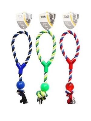 ALLYPAWS - AllyPaws Plastik Toplu Köpek Çekiştirme Oyuncağı Diş Ipi 38 Cm