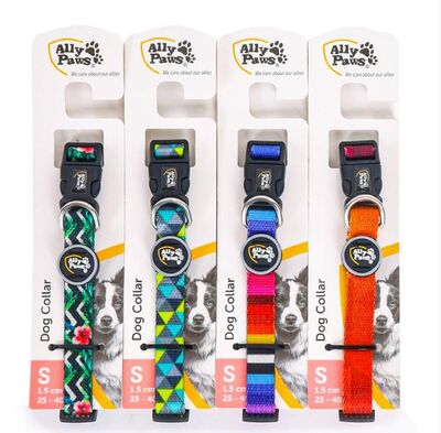 ALLYPAWS - Allypaws Dog Collar Small Geometrik Desenli Köpek Boyun Tasması 1,5Cm*25-40Cm