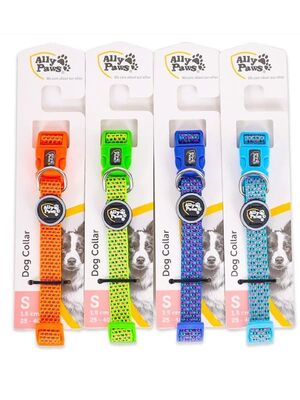ALLYPAWS - Allypaws Dog Collar Small Renkli Dokum aKöpek Boyun Tasması 1,5x25-40 Cm