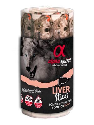 Alpha Spirit - Alpha Spirit Doğal Atıştırmalık Köpek Ödülü Ciğerli 16x10 gr