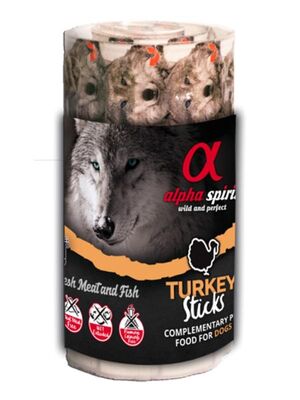 Alpha Spirit - Alpha Spirit Doğal Atıştırmalık Köpek Ödülü Hindili 16x10 gr