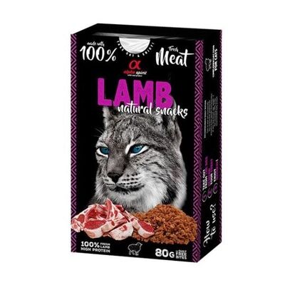 Alpha Spirit - Alpha Spirit Doğal Atşıtırmalık Kedi Ödül Maması Kuzulu 80 gr