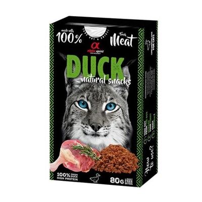 Alpha Spirit - Alpha Spirit Doğal Atşıtırmalık Kedi Ödül Maması Ördekli 80 gr