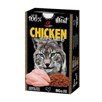 Alpha Spirit - Alpha Spirit Doğal Atşıtırmalık Kedi Ödül Maması Tavuklu 80 gr