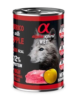 Alpha Spirit - Alpha Spirit Yetişkin Köpek Konservesi Domuzlu Elmalı 400 gr