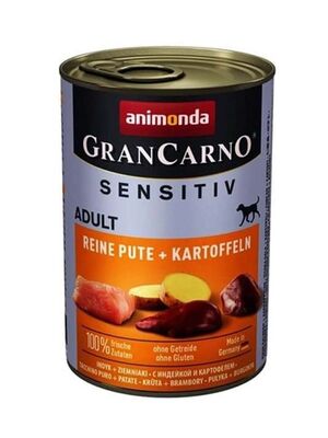 Animonda - Animonda GranCarno Sensitive Hindili Ve Patatesli Yetişkin Köpek Konservesi 400 gr