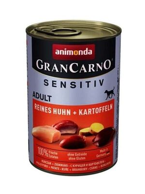Animonda - Animonda GranCarno Sensitive Tavuklu Ve Patatesli Yetişkin Köpek Konservesi 400 gr