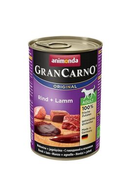 Animonda - Animonda Grand Carno Sığır ve Kuzu Etli Köpek Konservesi 400 gr