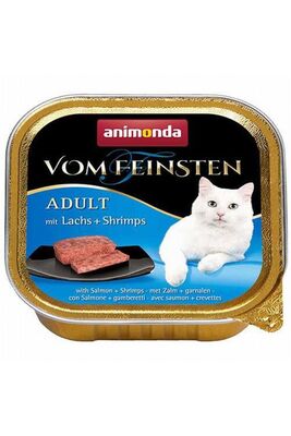 Animonda - Animonda Vom Feinsten Somonlu Ve Karidesli Yetişkin Kedi Konservesi 100 gr