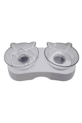 Ans - ANS Beyaz Kedi Ve Köpek Yavaş Besleme Su Ve Mama Kabı 250 250 ml