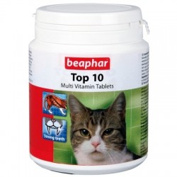 Beaphar Top 10 Kediler İçin Komple Vitamin Tablet (180 TABLET) - Thumbnail