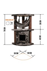 Berlin Tırmalamalı Kedi Evi - Thumbnail