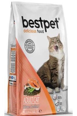 Bestpet - Bestpet Somonlu Kısırlaştırılmış Yetişkin Kedi Maması 15kg