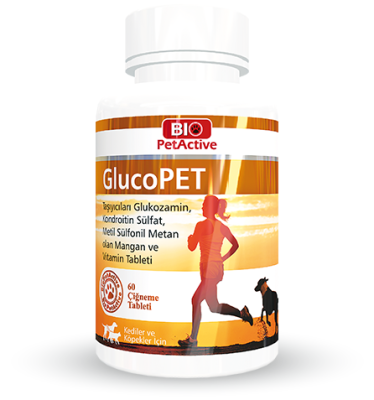 Bio Petactive - Bio PetActive Glucopet Kedi ve Köpekler için Eklem Eklem Güçlendirici 60 Tablet