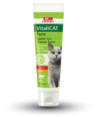 Bio Petactive - Bio PetActive VitaliCat Pasta Taurin ve Biotinli Kedi Vitamin Macunu 100 Ml