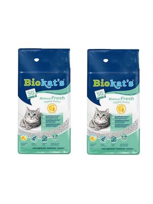 Biokat's - Biokat's Bianco Fresh Kedi Kumu 10 Lt 2'li Paket