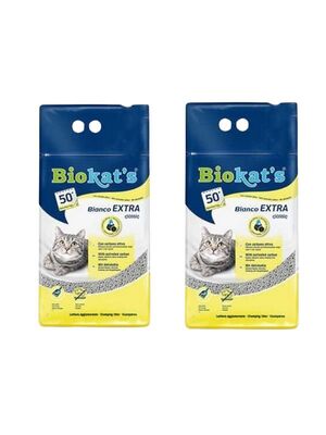 Biokat's - Biokat's Kedi Kumu Bianco Extra 10lt 2'li Paket