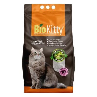 BioKitty - Biokitty Baby Powder Bebek Pudralı İnce Taneli Kedi Kumu 10 LT