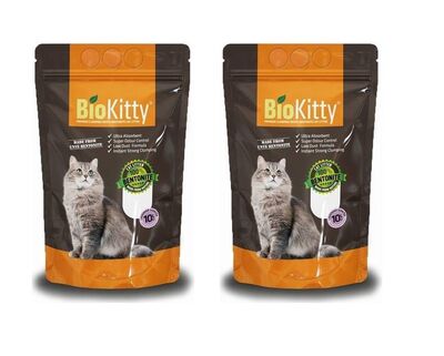 BioKitty - Biokitty Lavanta Kokulu İnce Taneli Kedi Kumu 10 Lt - 2 Adet