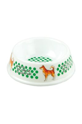Bobo - Bobo Melamin Desenli Yavru Köpek Mini Mama Kabı