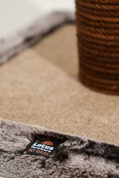 Bordo Tırmalamalı Kedi Evi - Thumbnail