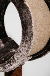 Bordo Tırmalamalı Kedi Evi - Thumbnail