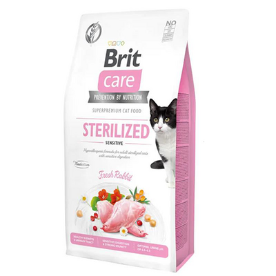 Brit Care - Brit Care Hypo-Allergenic Sindirim Sistemi Destekleyici Tahılsız Kısırlaştırılmış Kedi Maması 7kg