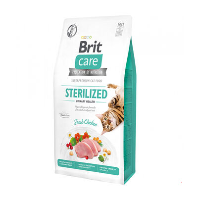 Brit Care - Brit Care Hypo-Allergenic Üriner Sistem Sağlığı için Tahılsız Kısırlaştırılmış Kedi Maması 7kg
