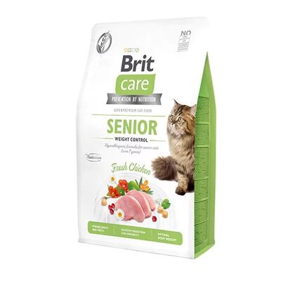Brit Care - Brit Care Senior Hypo-Allergenic Kilo Kontrolü için Tahılsız Yaşlı Kedi Maması 2kg