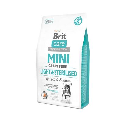 Brit Care - Brit Care Tahılsız Mini Light Sterillised Tavşanlı Köpek Maması 2 kg