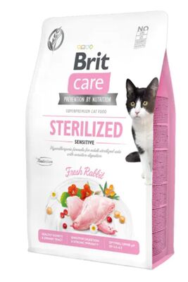 Brit Care - Brit Care Tahılsız Tavşan Etli Kısırlaştırılmış Yetişkin Kedi Maması 2 KG