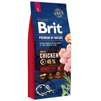 Brit Care - Brit Premium By Nature Tahılsız Tavuklu Büyük Irk Yetişkin Köpek Maması 15 KG