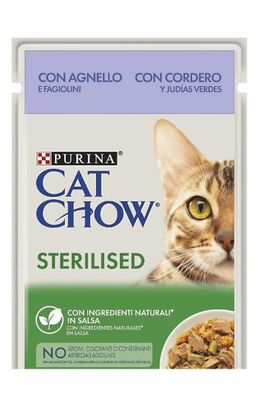 Purina - Cat Chow Sterilised Kuzu Etli Kısırlaştırılmış Konserve Kedi Maması 85 gr