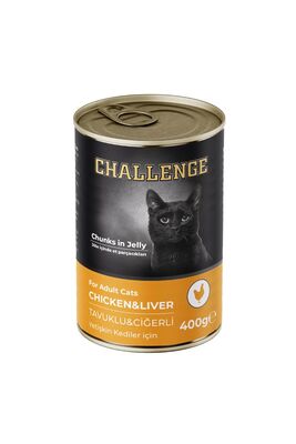 Challenge - Challenge Tavuklu Ciğerli Yetişkin Kedi Konservesi 400 gr