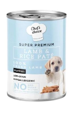 Chef′s Choise - Chef's Choice Hypo-allergenic Kuzulu Ve Pirinçli Düşük Tahıllı Yavru Köpek Konservesi 400gr