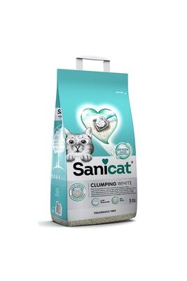 Sanicat - Sanicat Clumping White Kedi Kumu 10Lt Franglance Free