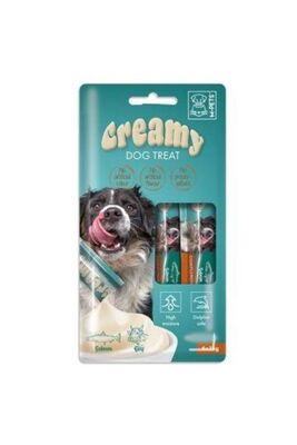 Mpets - Creamy Biftekli Ve Somon Balıklı Köpek Pudingi 4x15 gr
